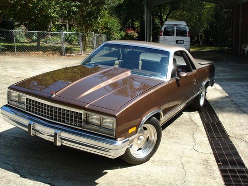 1984 chevrolet el camino conquista standard cab pickup 2-door ram jet 350!!