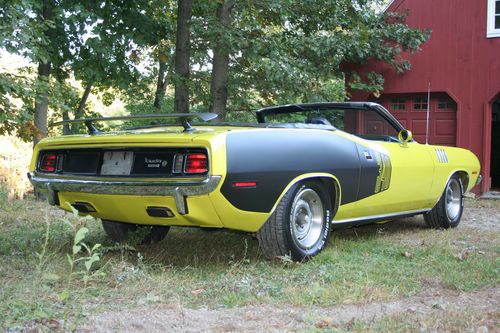 1971 Plymouth Cuda Convertible Original Curious Yellow 340 4spd Numbers match, US $189,000.00, image 3
