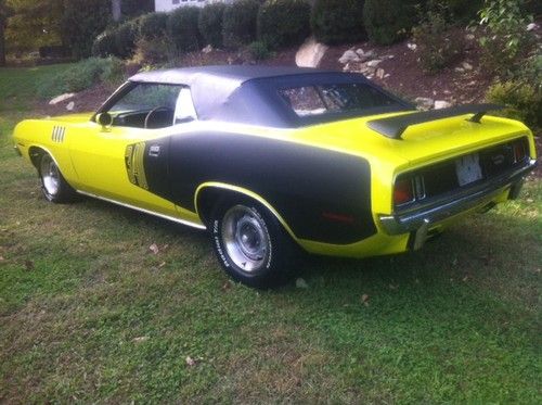 1971 Plymouth Cuda Convertible Original Curious Yellow 340 4spd Numbers match, US $189,000.00, image 22