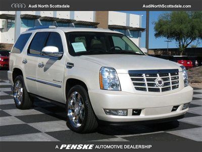 2008 cadillac escalade- awd- pearl white-66k miles- heat seats- one owner