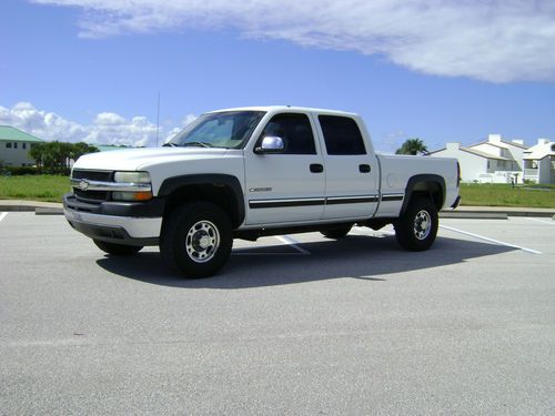 2002 chevy silverado 2500hd ls crew cab 2wd vortex 6000 summit white tan leather