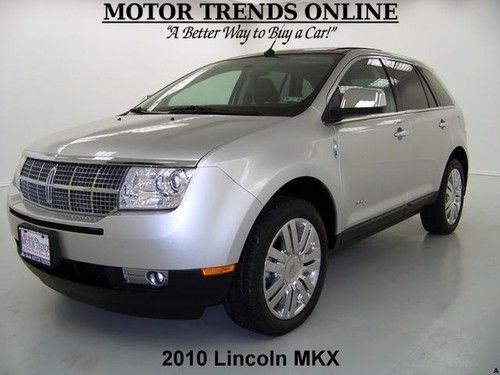 2010 navigation pano roof chrome wheels htd ac seats sync thx lincoln mkx 28k