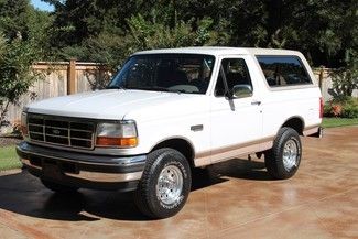 One owner eddie bauer bronco  low miles  perfect carfax  collector condition