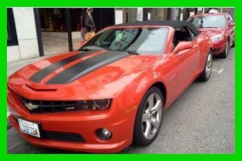 2011 chevrolet camaro 1ss 6.2l v8 16v manual rwd convertible premium onstar