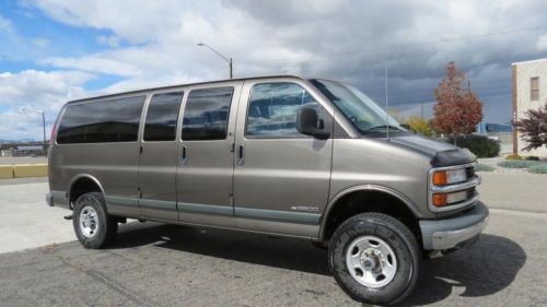 1999 chevrolet van 3500 express ls w/quigley 4 x 4 conversion 7.4 liter vortec