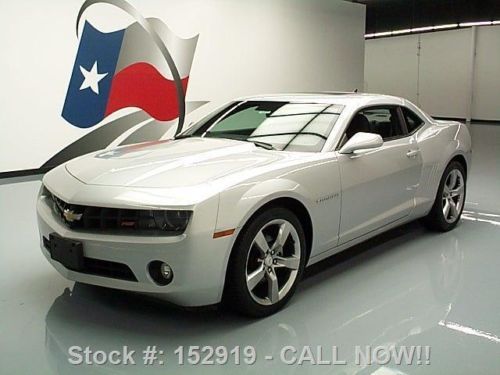 2010 chevy camaro 2lt rs 6 spd sunroof htd leather 57k texas direct auto