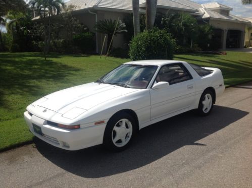 1991 turbo supra, low miles, white, burgundy interior.  one owner, 5 speed