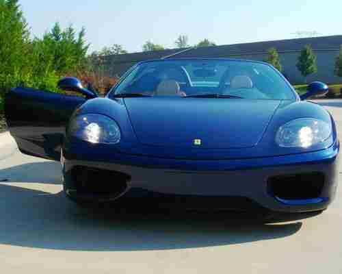 2004 FERRARI 360 SPIDER Blue F1 Tan Loaded Low Miles, US $105,999.00, image 3