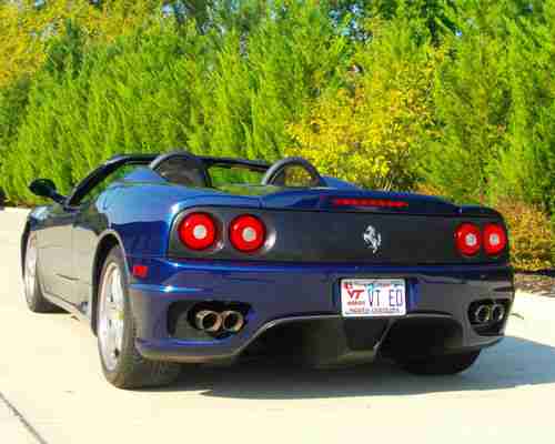 2004 FERRARI 360 SPIDER Blue F1 Tan Loaded Low Miles, US $105,999.00, image 12