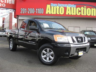2008 nissan titan king cab se 4wd 4x4 carfax certified 1-owner low reserve