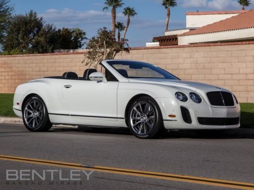 Used 2011 bentley gtc supersports glacier white camera nav 20inch wheels 4 seats