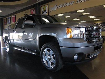 12 gmc sierra 2500hd denali crew cab long bed diesel 4x4 leather loaded