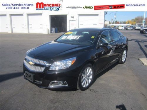 Black ltz malibu 2.5l cd leather heated seats warranty clean one owner