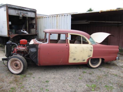 1955 ford fairlane sedan 4-door parts car / rolling chassis &amp; 272 y motor