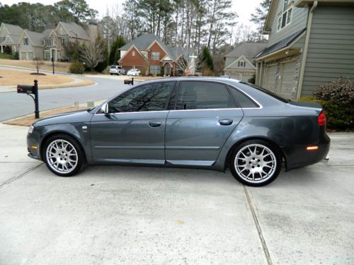 2006 audi s4 sedan quattro -- desirable dolphin grey metallic on black leather