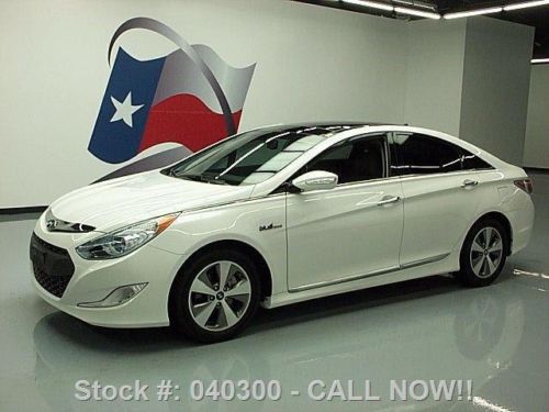 2012 hyundai sonata hybrid sunroof leather nav 24k mi texas direct auto