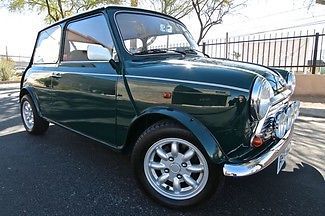 1971 morris mini british racing green, union flag, restored, left hand drive