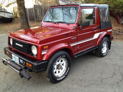 (((((( 1987 suzuki samurai jx 4x4 ))))))    2nd owner - 100% rust free original