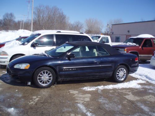 2001 chrysler sebring lxi limited convertible 2-door 2.7l