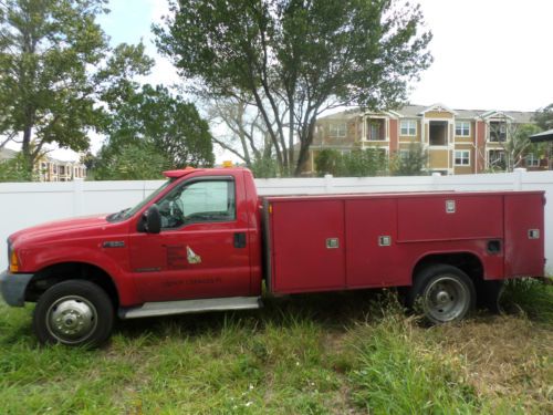 2000 ford f550 7.3 diesel utility bed box dually truck f250 f350 f450