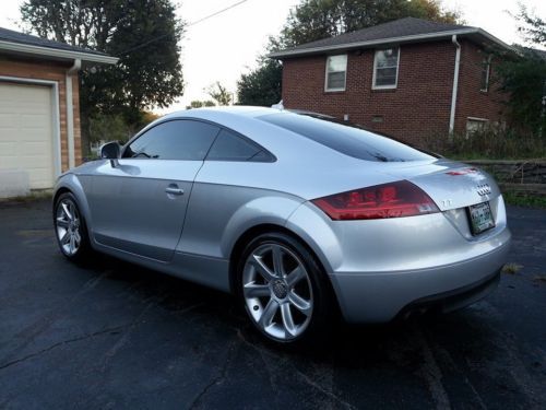 2008 audi tt 2.0 coupe, silver, leather, mp3, paddle shifters, perfect condition