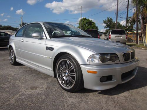 05 bmw m3 silver navigation steptronic clean carfax sunroof low miles loaded