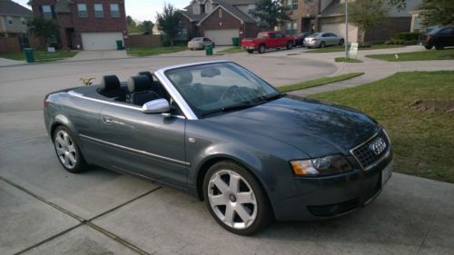 2004 audi s4 cabriolet quattro premium pkg 4.2l 6-speed bose sat radio