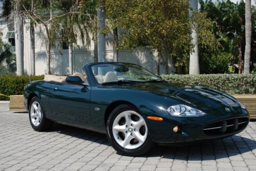 2000 jaguar xk8 convertible 4.0l v8 5-spd auto w/sport apline audio leather cd