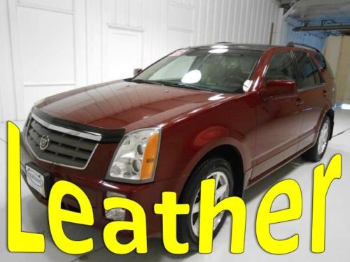 Awd leather v8 suv 4.6l cd 8 speakers am/fm radio red 3rd row sunroof