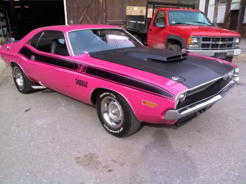 1970 challenger t/a fm3 panther pink 1 of six autos