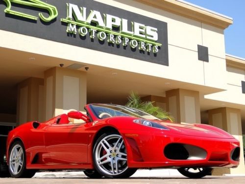 07 f430 spider f1 - red / tan - only 4k mi - daytonas - stitching - msrp $232k!!