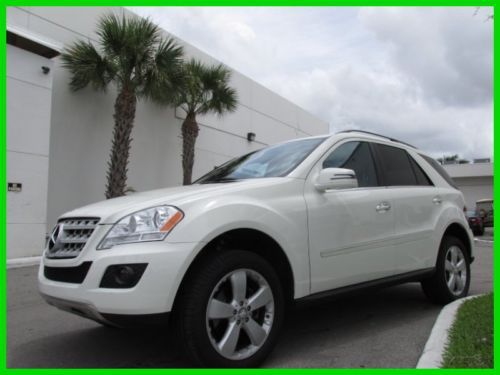 11 arctic white ml-350 4-matic awd 3.5l v6 suv *navigation *heated leather seats