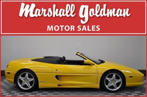 1997 ferrari 355 spider yellow black leather 6 speed manual 18,800 miles