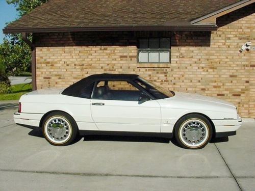 1993 Cadillac Allante Convertible Pearl White Black Leather 295HP Final Year, image 2