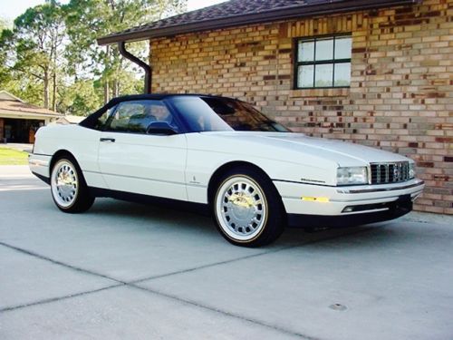 1993 Cadillac Allante Convertible Pearl White Black Leather 295HP Final Year, image 3