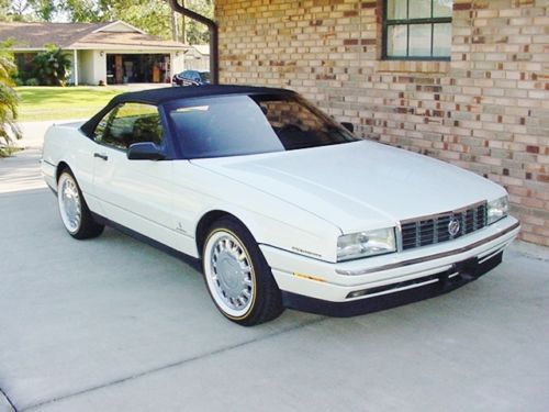 1993 Cadillac Allante Convertible Pearl White Black Leather 295HP Final Year, image 4