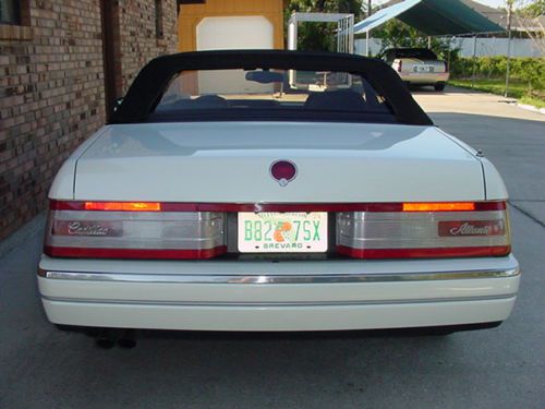1993 Cadillac Allante Convertible Pearl White Black Leather 295HP Final Year, image 6
