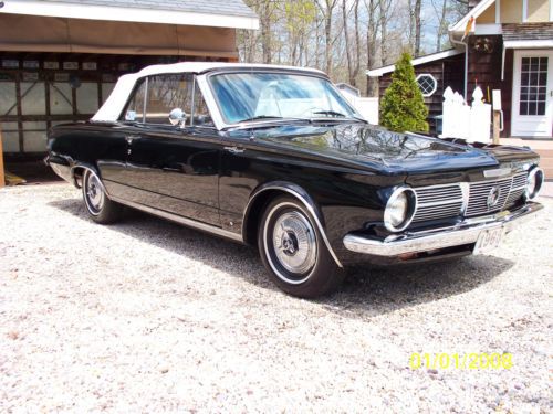 1965 plymouth valiant signet convertible -rare-top o&#039; the line turn key fun car!