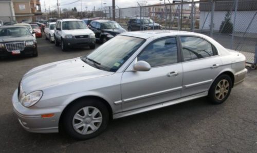 2005, hyundai, sonata, gl sedan 4-door, 4 cyl, 2.4 liter, silver