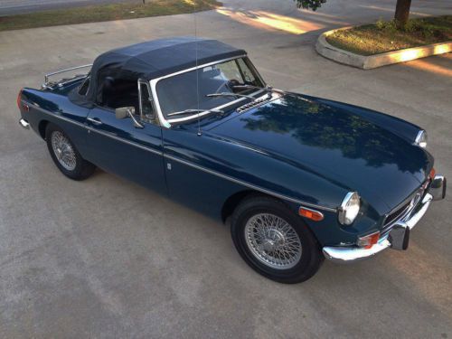 1973 mgb roadster low mileage restored car from prominent mg collection amazing!