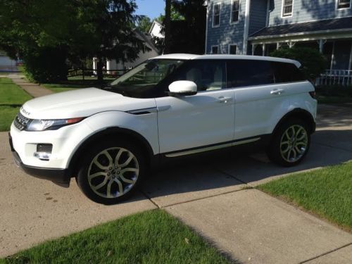 2012 land rover range rover evoque prestige premium white navigation back camera