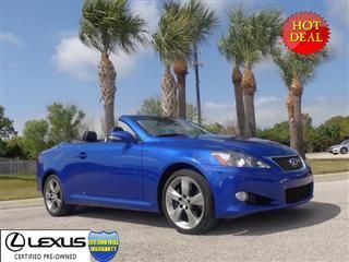 Lexus certified 2010 is 350 conv luxury package/navigation &amp; more ultrasonic