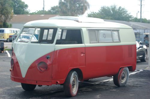 Vw volkswagen riviera pop-top camper bus 1966