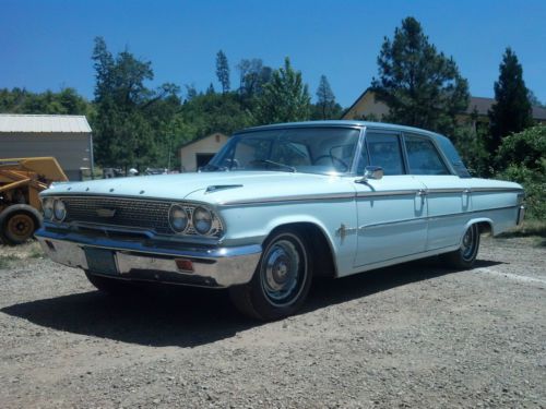 1963 ford galaxie 500 vintage original unrestored classic v8  factory ac ca car
