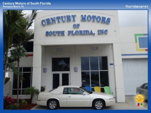 1999 cadillac eldorado 75k miles white diamond cabriolet top