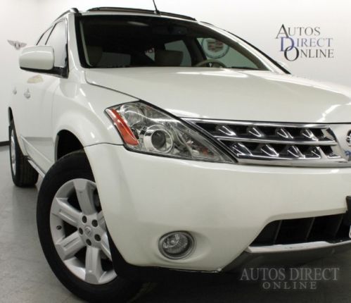 We finance 07 murano sl awd clean carfax heated leather seats sunroof backup cam