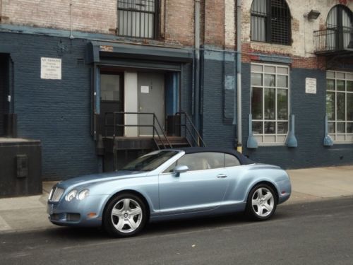 2009 bentley continental gtc convertible in silverlake with a saffron interior