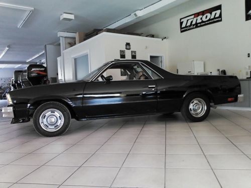 1978 chevrolet el camino black knight edition 350 v-8 bucket seats floor shift