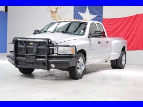 2004 dodge ram 3500 5.9l cummins diesel 6-speed maual dually leather quad carfax