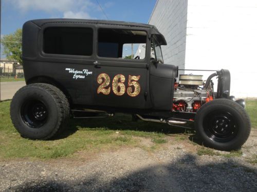 1928 ford model a 2 door sedan rat rod